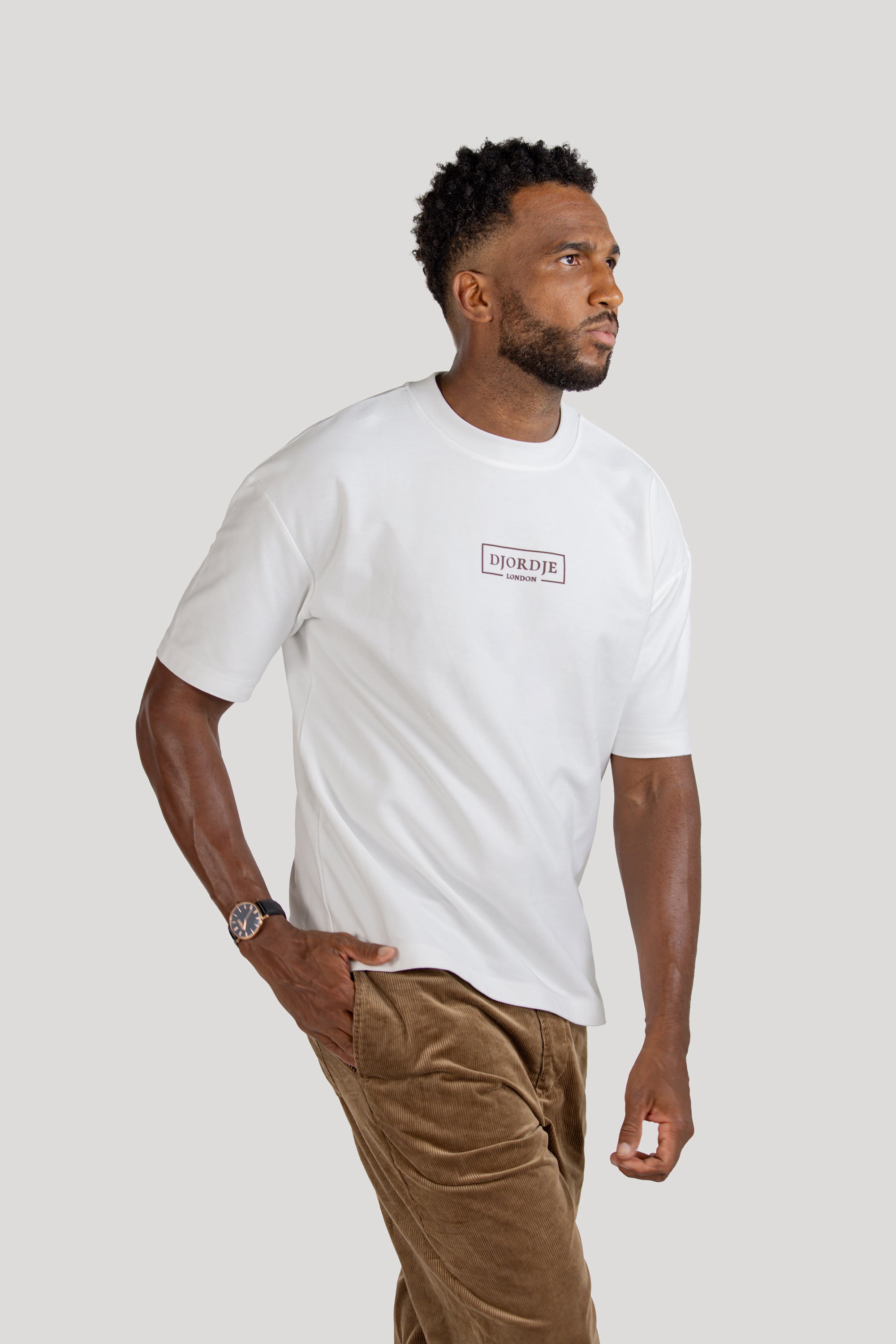 Semi-Oversized Signature T-Shirt - White