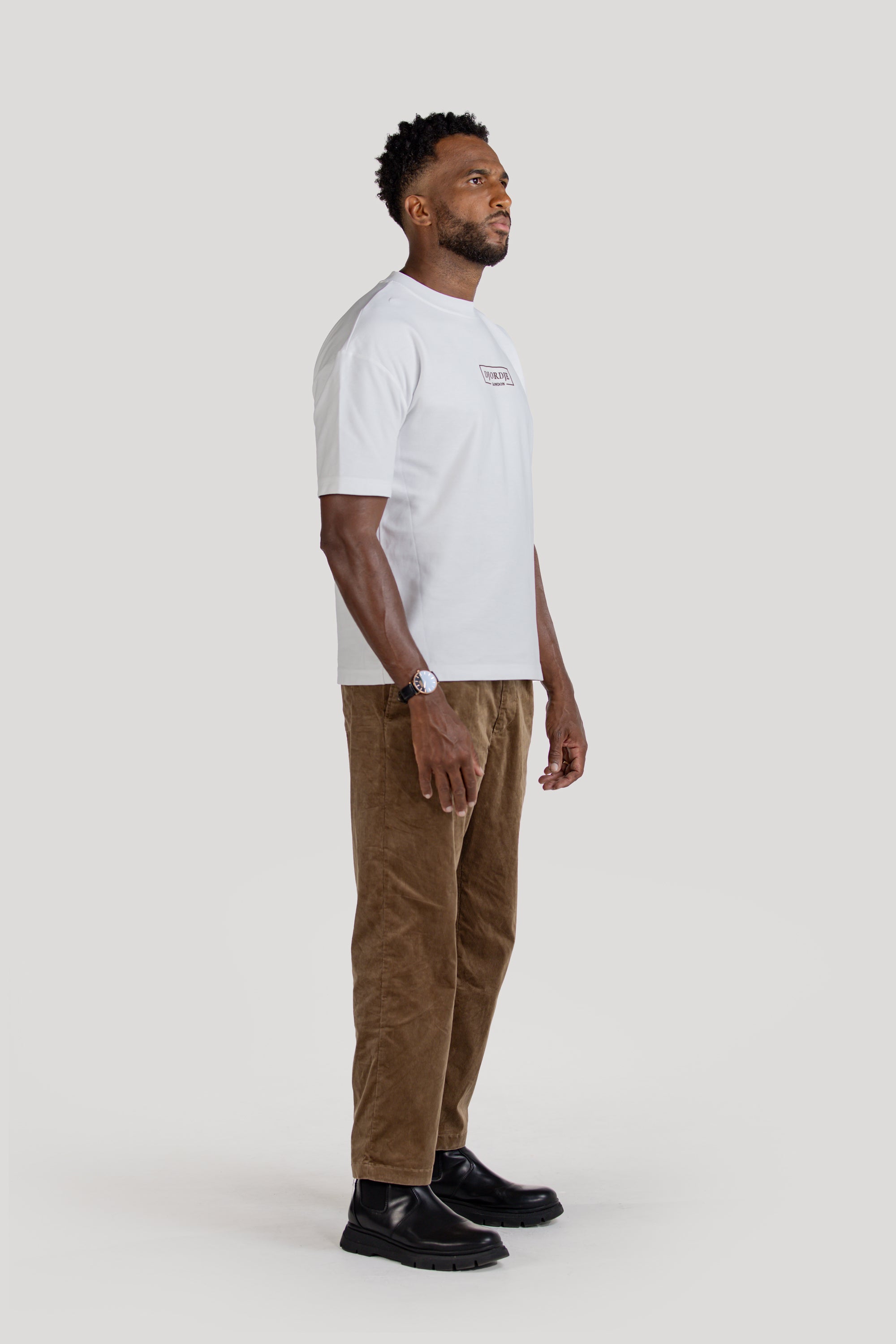 Semi-Oversized Signature T-Shirt - White