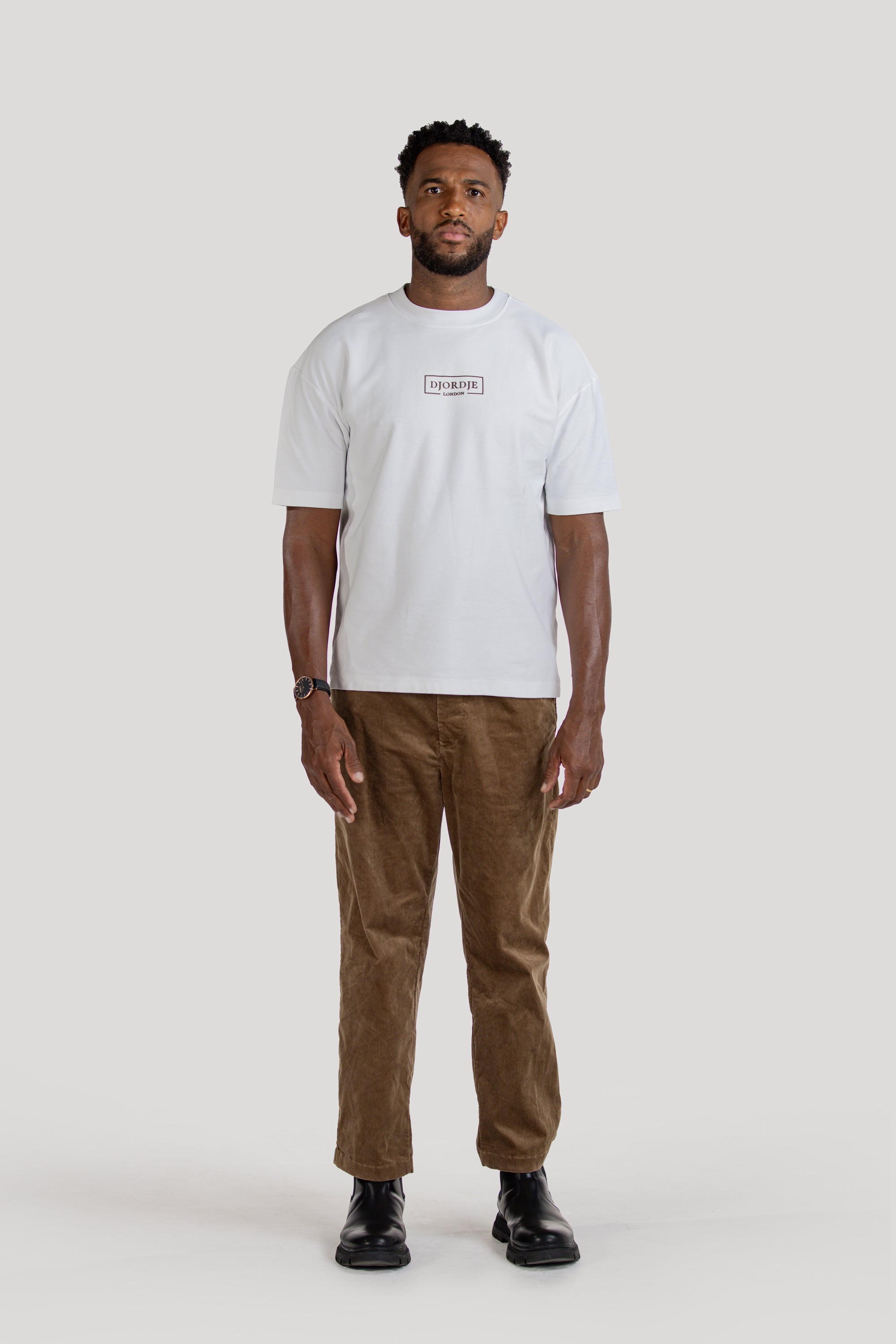 Semi-Oversized Signature T-Shirt - White