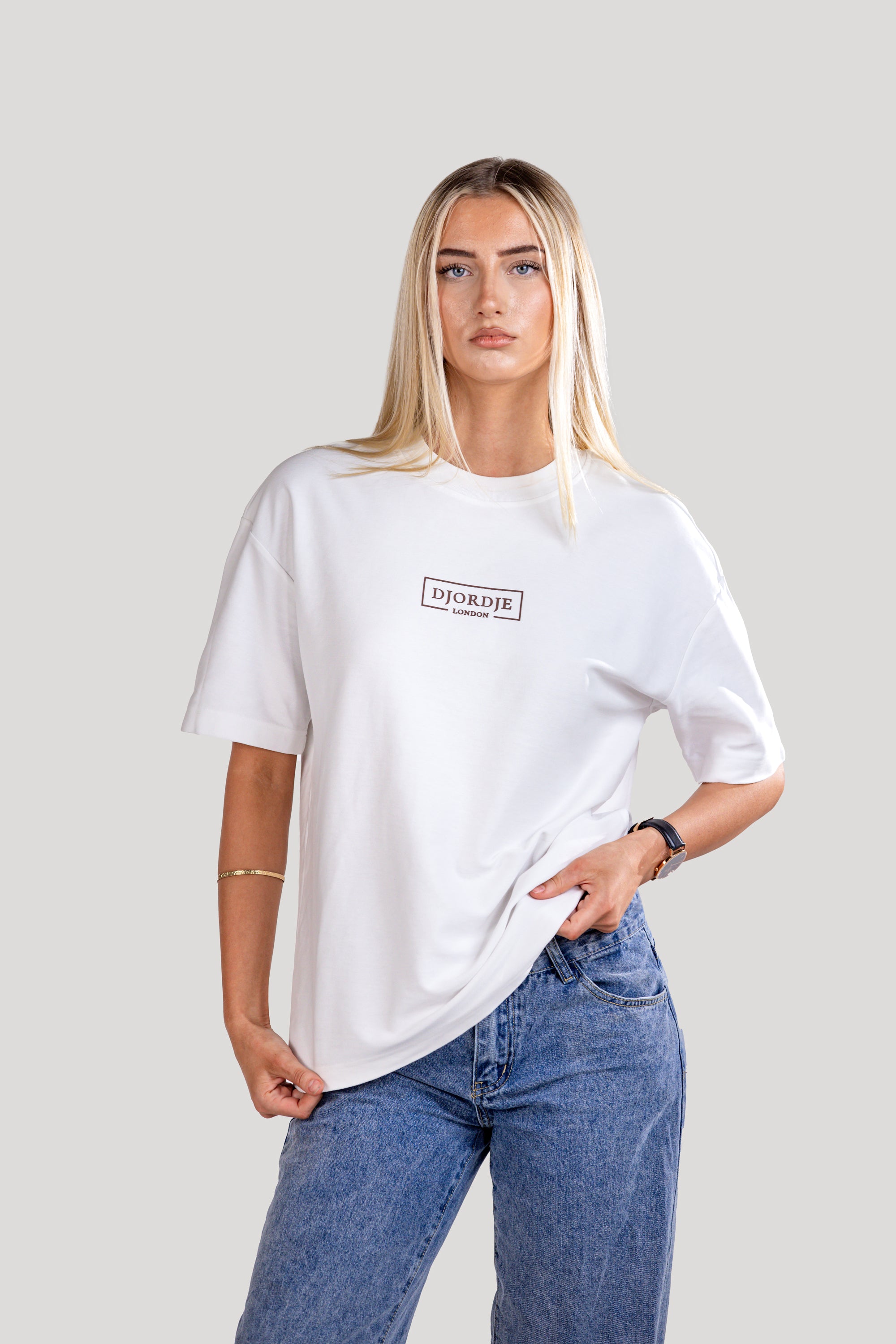 Semi-Oversized Signature T-Shirt - White